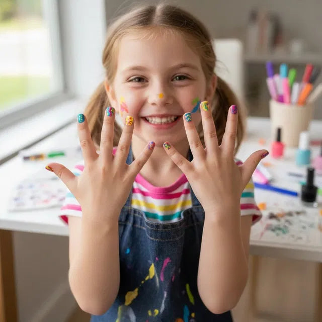 Doodle & Design Nail Markers β 12 Colors (No Mess, Quick Dry)